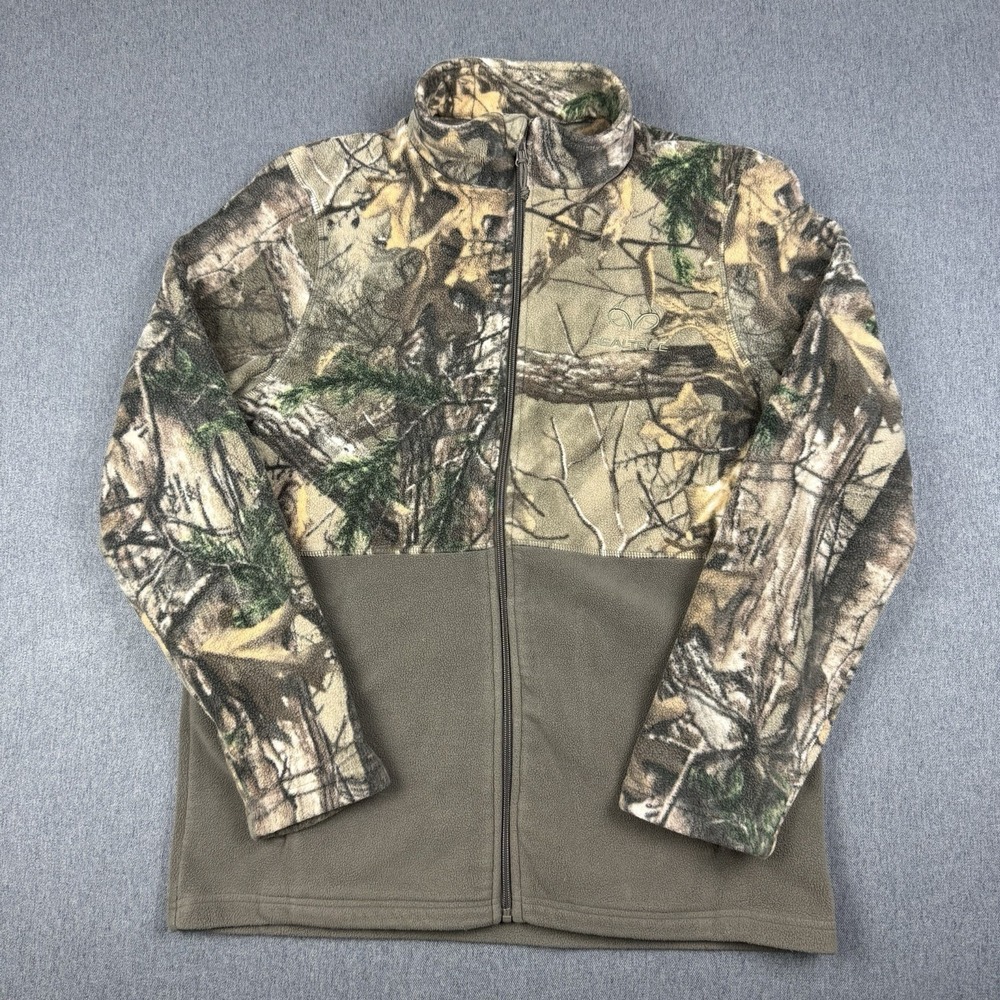 Realtree Camo Full Zip Fleece Mens L Jacket Camouflage Hunting RTM5003FT17
